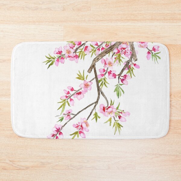 Item preview, hand painted pink peach blossom 2020 designed and sold by ColorandColor.