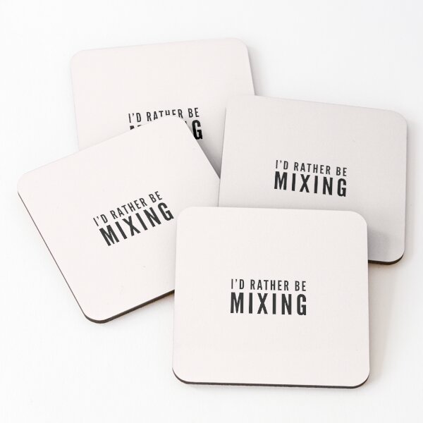 Item preview, Rather Be Mixing Funny Music Quote designed and sold by Esmilna Castillo.