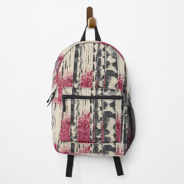 Item preview, Winter White Birch Trees with Fallen Magenta Leaves  designed and sold by Jessie Mason.