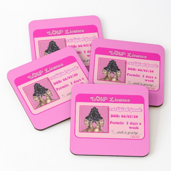 WAP License Coasters (Set of 4)
