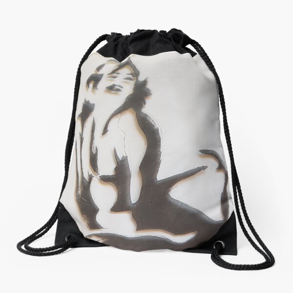 Marilyn engraving Drawstring Bag