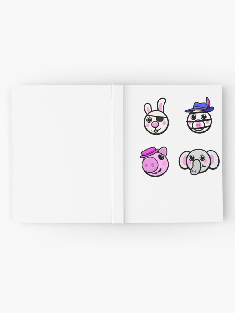 Piggy Friends Cute Game Characters Roblox Piggy Hardcover Journal By Ludivinedupont Redbubble - roblox character roblox pics cute