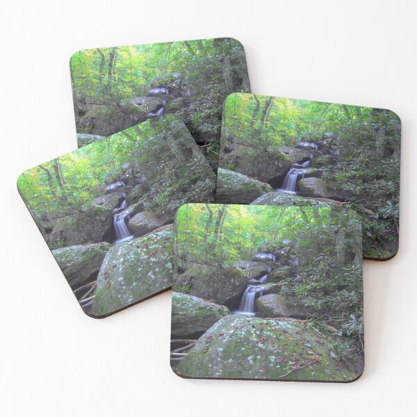 Item preview, Autumn - Serenity At A Cascading Waterfall, South Mountain State Park, NC designed and sold by Amy Dundon.