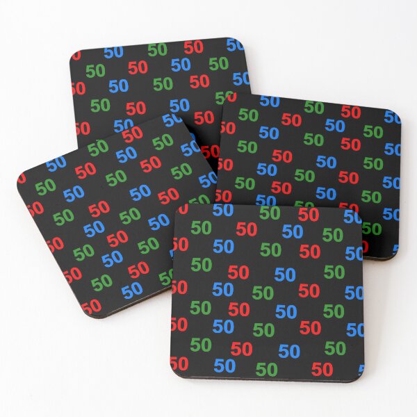 Item preview, number motif, gifts, 50, colourful designed and sold by Kirei-Lily.