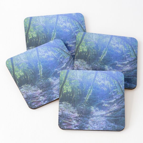 Item preview, Italian forest bright green with pink shades in summer designed and sold by Mirko Torresi.