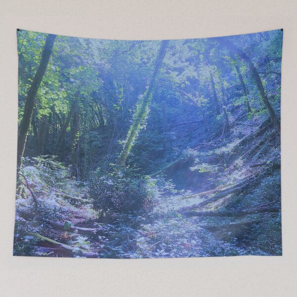 Item preview, Italian forest bright green with pink shades in summer designed and sold by Mirko Torresi.
