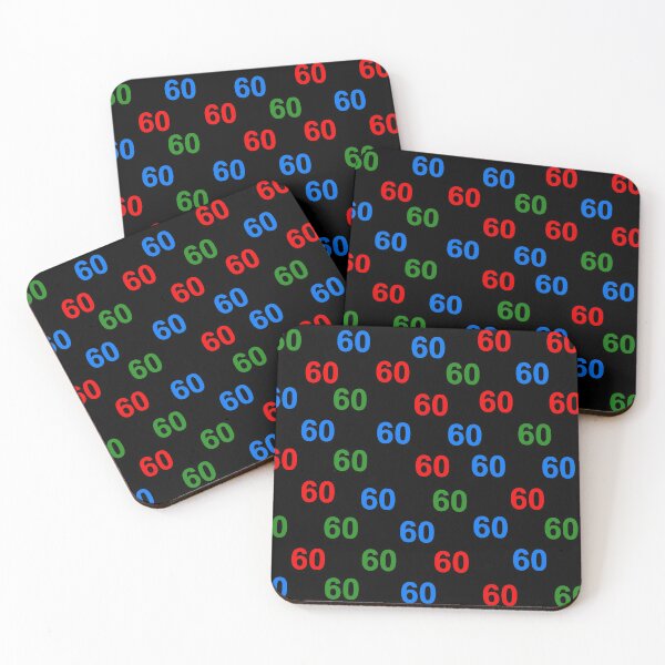 Item preview, Number pattern, colorful, anniversary, 60th designed and sold by Kirei-Lily.
