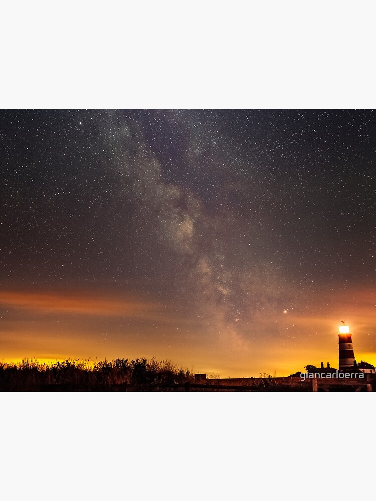 Happisburgh - Milky Way + Lighthouse by giancarloerra