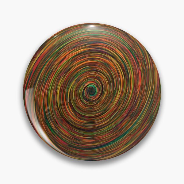 Item preview, CLOCK only (chapter ring marks) Motion warm dark vibrant colors spiral psychedelic twirl pattern designed and sold by shelfpublisher.