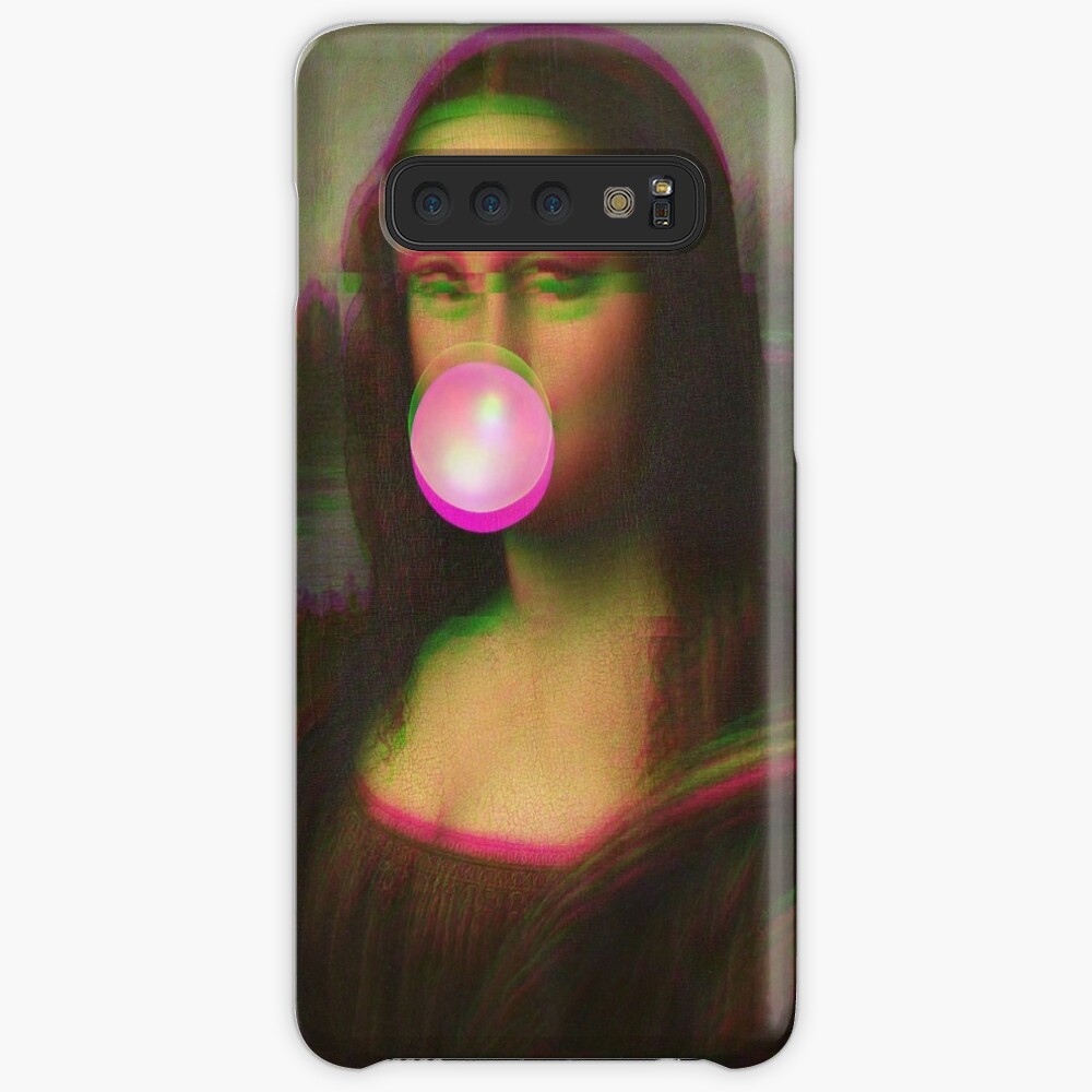 mona lisa blowing bubble gum shirt