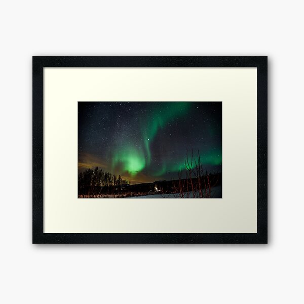 Northern Lights - Norway (Storteinnes) Framed Art Print