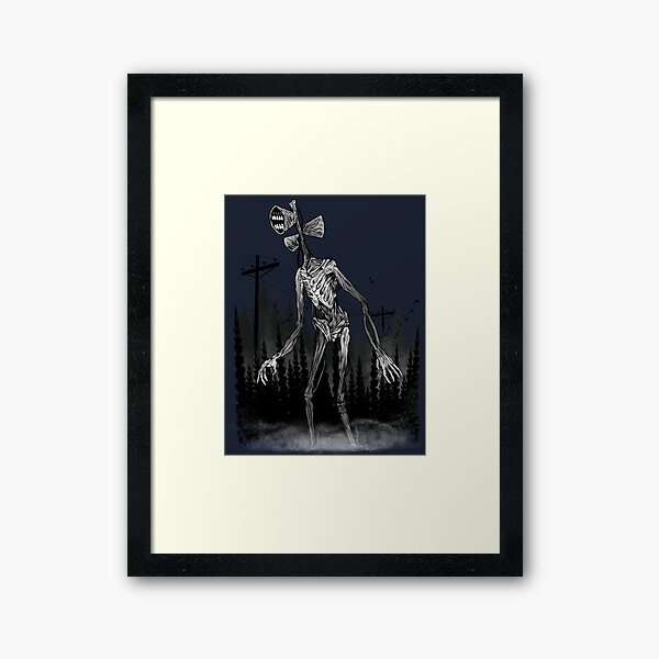 Siren Head Monster Framed Prints Redbubble - roblox siren head night of the cryptids all guns