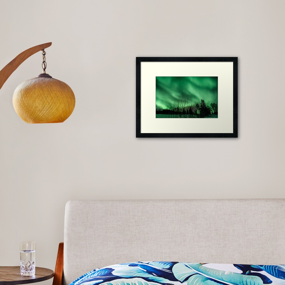 Northern Lights - Norway (Storteinnes) Framed Art Print