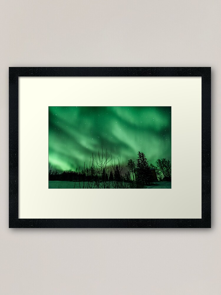Alternate view of Northern Lights - Norway (Storteinnes) Framed Art Print