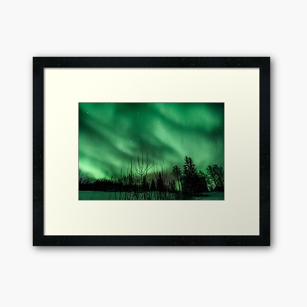 Northern Lights - Norway (Storteinnes) Framed Art Print