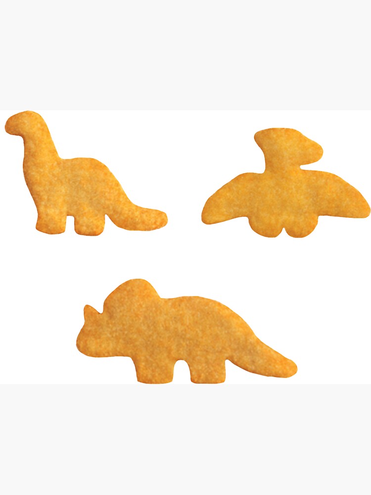 dinosaur shaped chicken nuggets