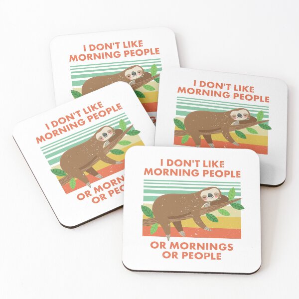 Item preview, Sloth; I Don't Like Mornings designed and sold by EstelleStar.