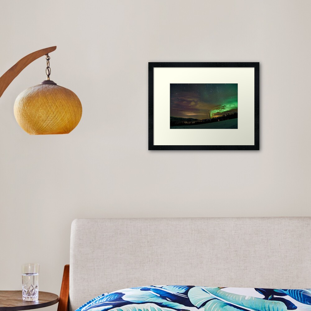 Northern Lights - Norway (Storteinnes) Framed Art Print
