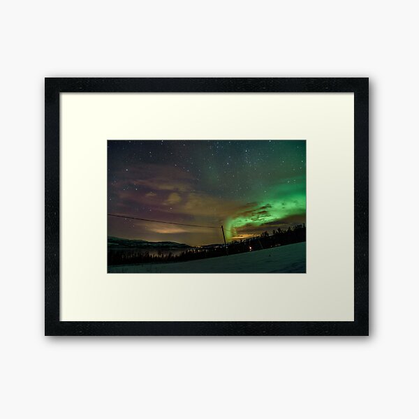 Northern Lights - Norway (Storteinnes) Framed Art Print