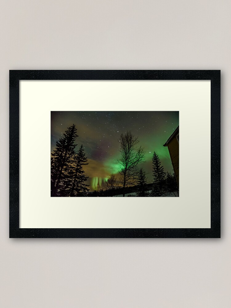 Alternate view of Northern Lights - Norway (Storteinnes) Framed Art Print