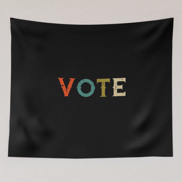 Item preview, VINTAGE VOTE Face Mask Election designed and sold by MagicBoutique.