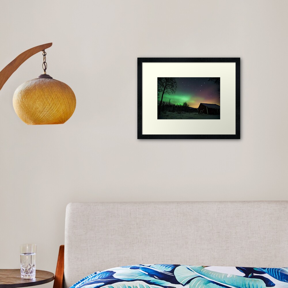 Northern Lights - Norway (Storteinnes) Framed Art Print