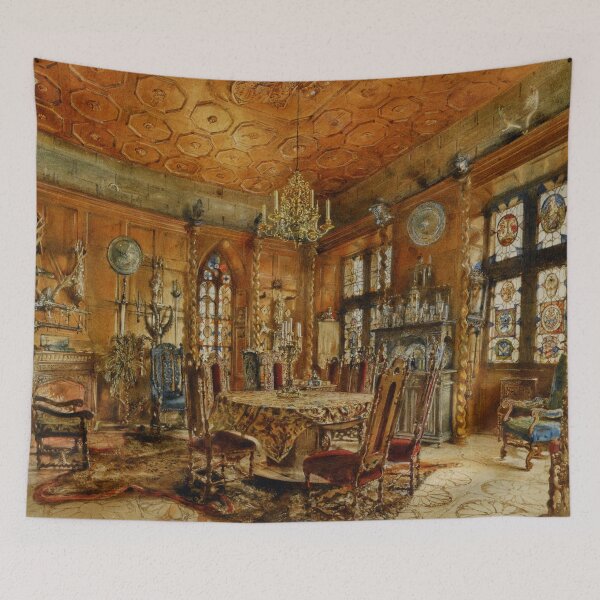 Item preview, Interior of Castle in Renaissance Style - Rudolf von Alt designed and sold by CJET.