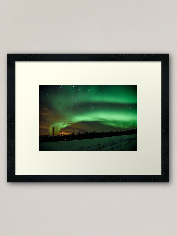 Alternate view of Northern Lights - Norway (Storteinnes) Framed Art Print