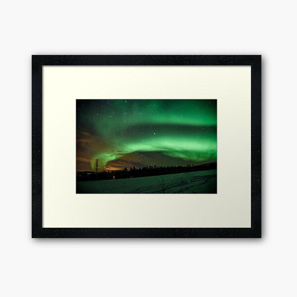Northern Lights - Norway (Storteinnes) Framed Art Print