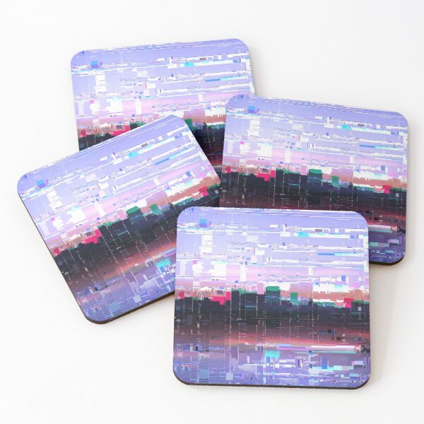 Item preview, Glitched cyberpunk city skyline designed and sold by Faeblehoarder.