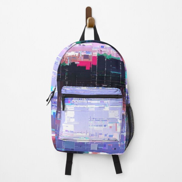 Item preview, Glitched cyberpunk city skyline designed and sold by Faeblehoarder.