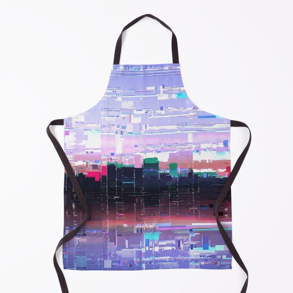 Item preview, Glitched cyberpunk city skyline designed and sold by Faeblehoarder.