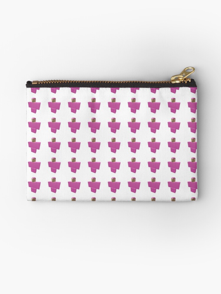 Roblox Pink Suit Guy Zipper Pouch By Bonbonsthoughts Redbubble - roblox pencil guy
