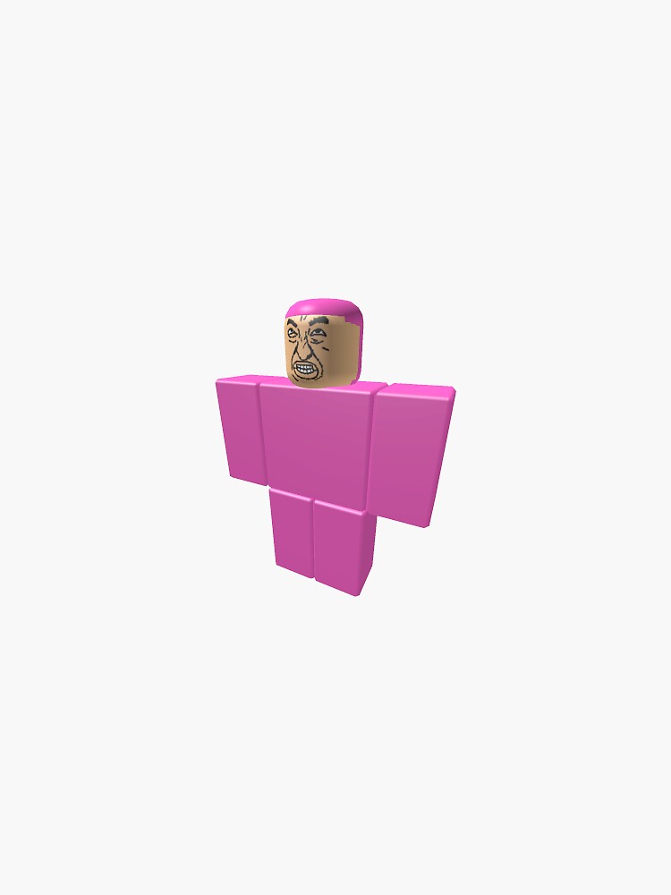"Roblox Pink suit guy" Sticker for Sale by BonBonsThoughts Redbubble