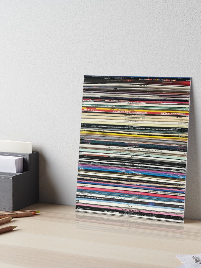Records vinyl stack 80s music