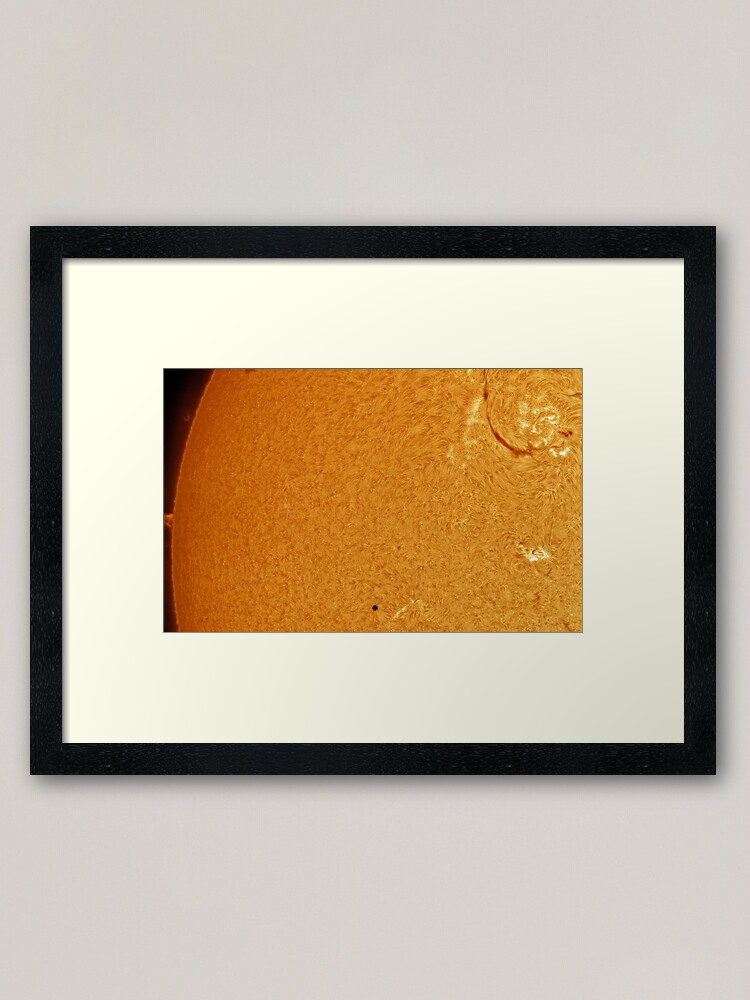 Alternate view of Mercury - Sun transit 1 Framed Art Print