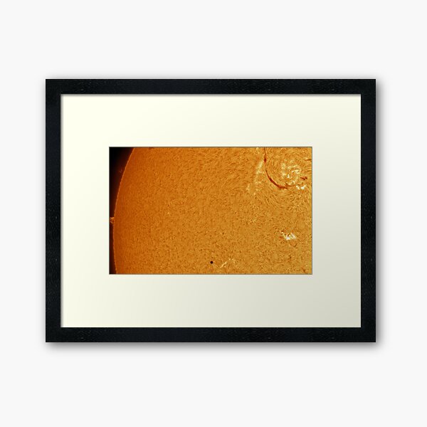 Mercury - Sun transit 1 Framed Art Print