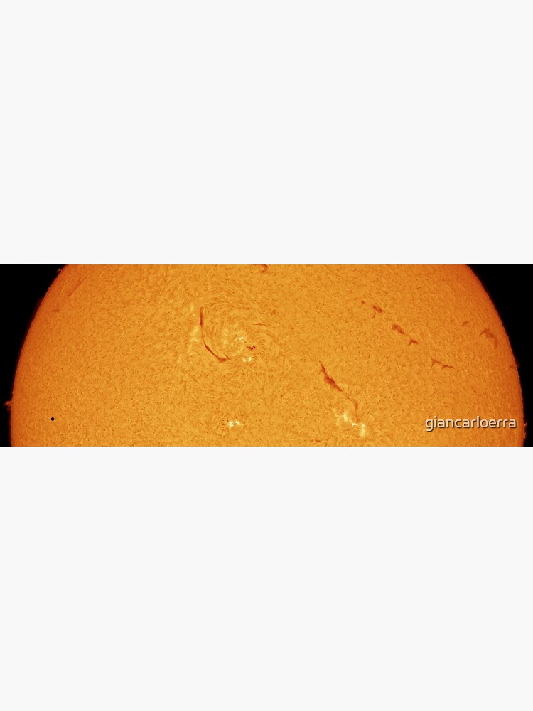 Mercury - Sun transit (mosaic in Hydrogen Alpha) by giancarloerra