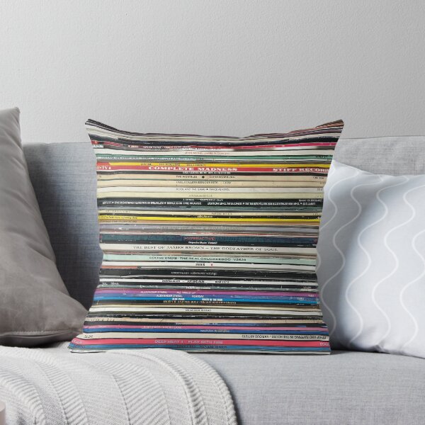 Item preview, Records vinyl stack 80s music designed and sold by JillBusbyArt.