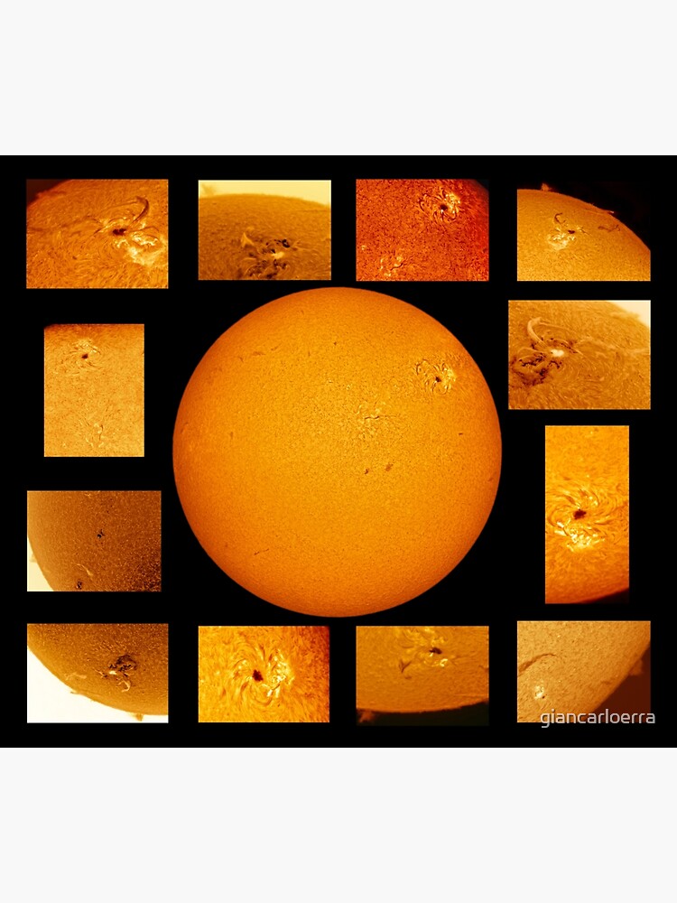 Sun mosaic in Hydrogen Alpha by giancarloerra