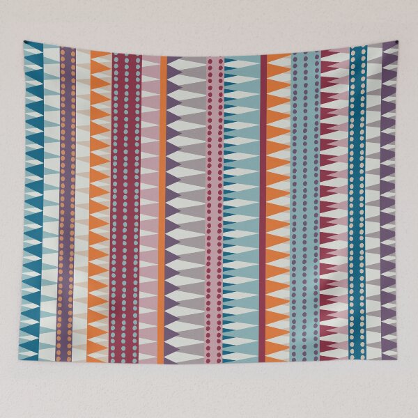 Item preview, Geometrical Art, Colorful Stripes, Boho Wall Art designed and sold by meggydesigns.
