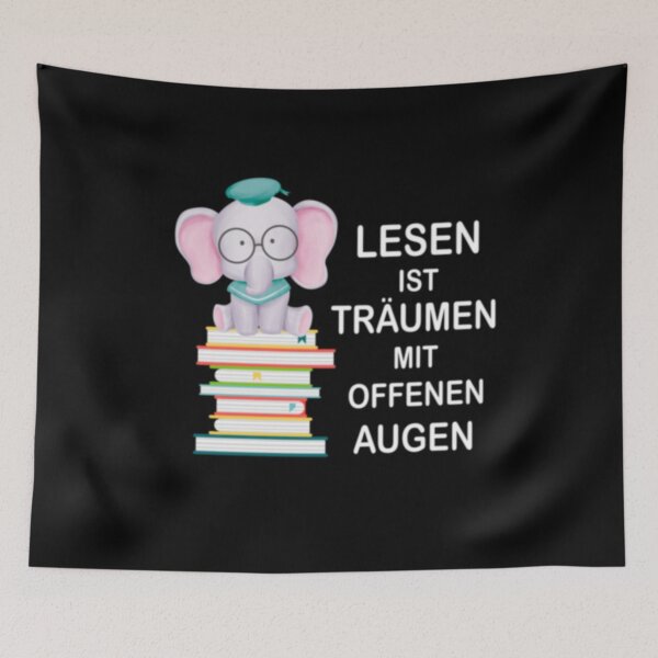 Item preview, Books Reading Library Elephant Dream Librarian designed and sold by Ibu83.