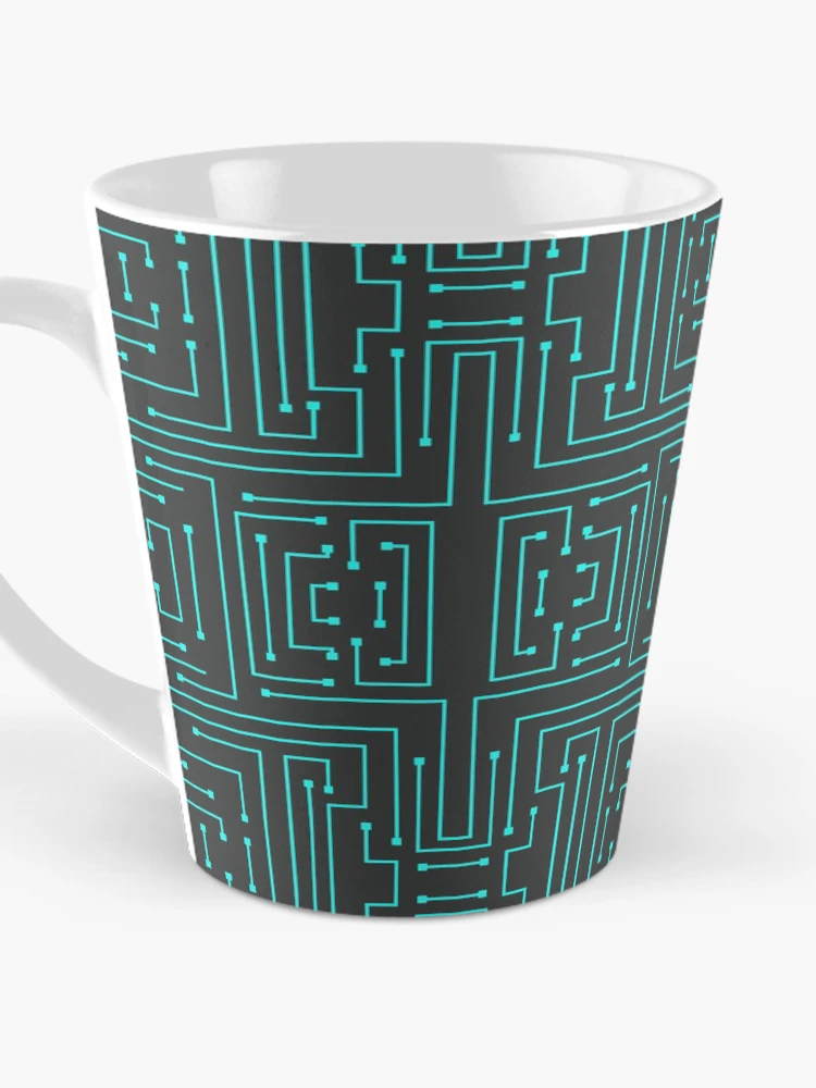 Thumbnail 3 of 4, Coffee Mug, Computer Chip Type Pattern designed and sold by bcide.
