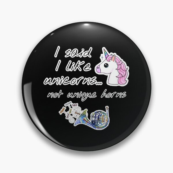 Item preview, I Like Unicorns Not Unique Horns - by Boo-da-chay designed and sold by Boo-da-chay.