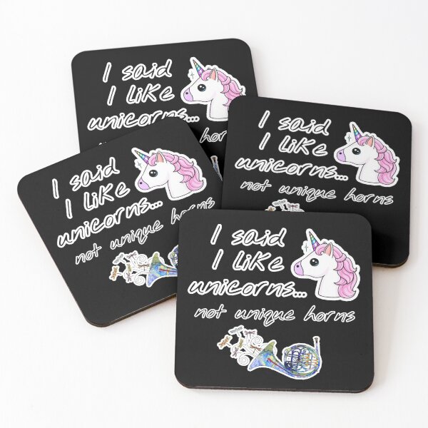 Item preview, I Like Unicorns Not Unique Horns - by Boo-da-chay designed and sold by Boo-da-chay.