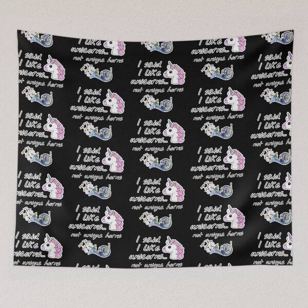 Item preview, I Like Unicorns Not Unique Horns - by Boo-da-chay designed and sold by Boo-da-chay.