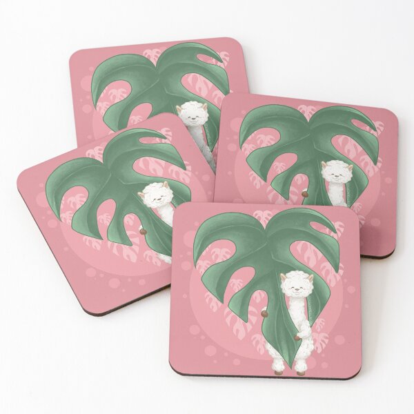 Item preview, Alpaca Behind Monstera Ginny Leaf designed and sold by Khotekmei.