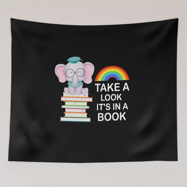 Item preview, Books Reading Library Elephant Reader Librarian designed and sold by Ibu83.