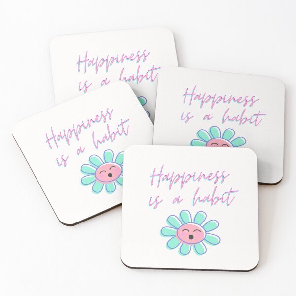 Item preview, Happiness is a habit designed and sold by Amalzaki.