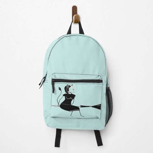 Item preview, Flying Witch on a Magical Broom Casting A Spell. designed and sold by AVOGATO KITTY KAT  CAT.